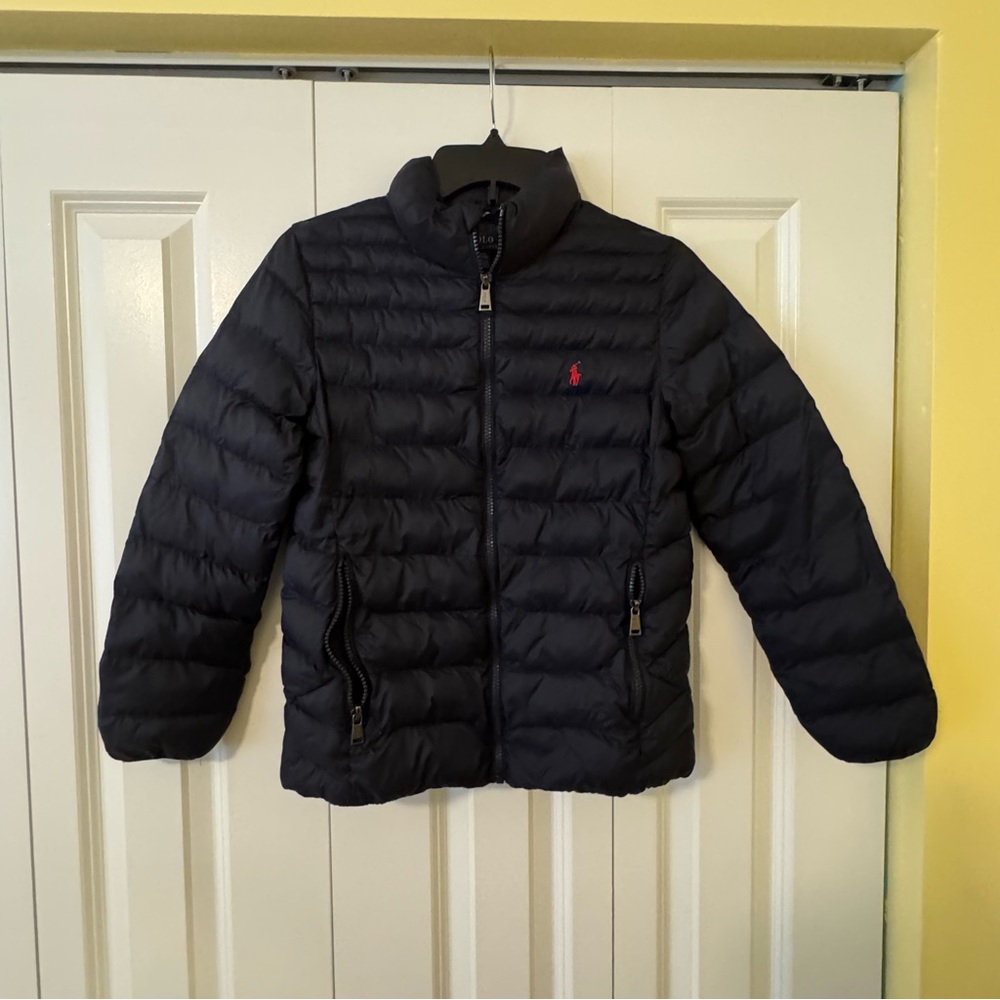 Polo by Ralph Lauren Navy Puffer Jacket for Kids